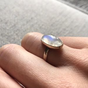 Beautiful Moonstone Sterling Silver Ring